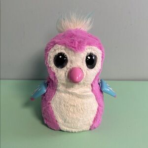Hatchimals Penguala Pink and White Interactive Plush Toy, Kids Interactive Toy